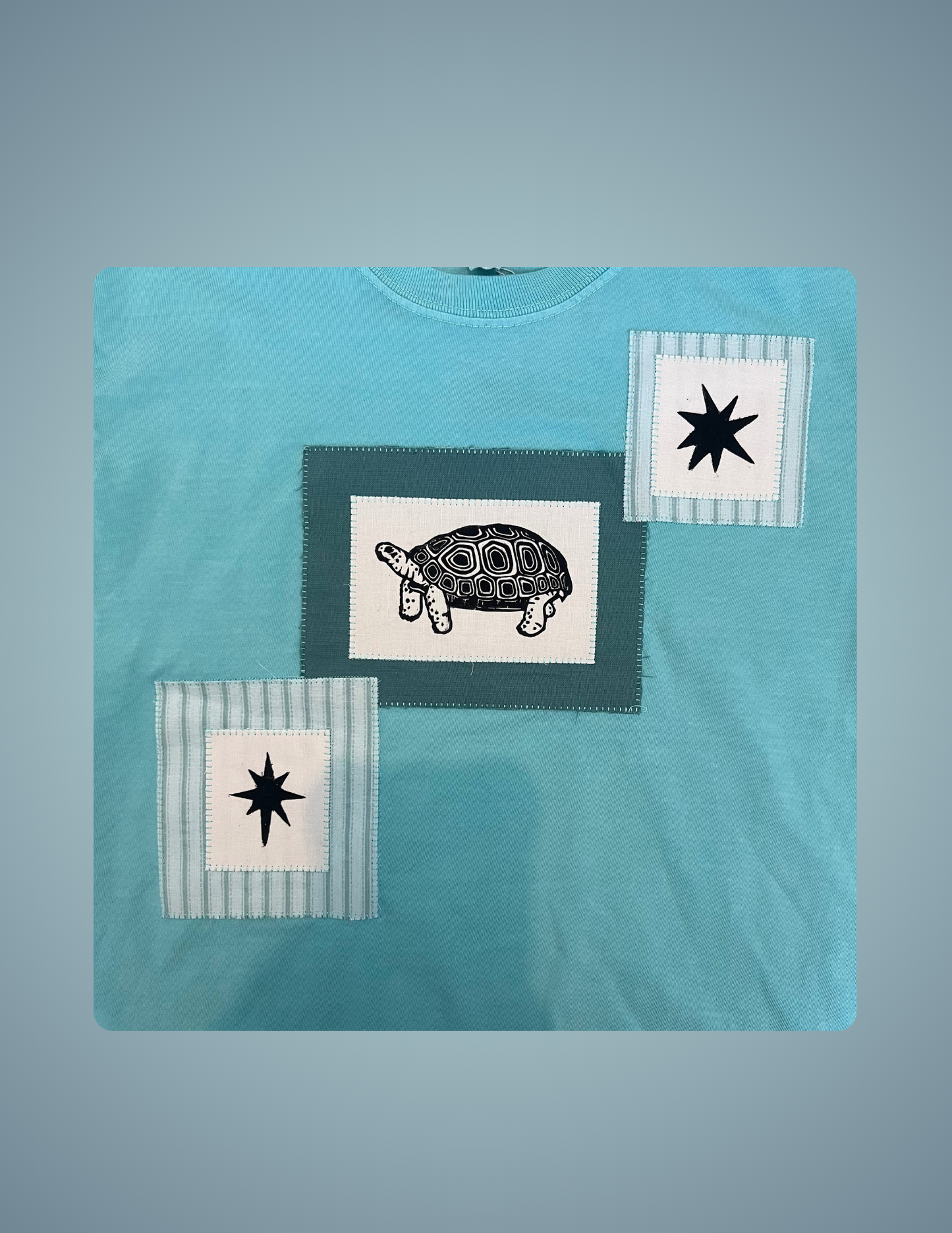 Linocut Printed T-Shirt - Gopher Tortoise