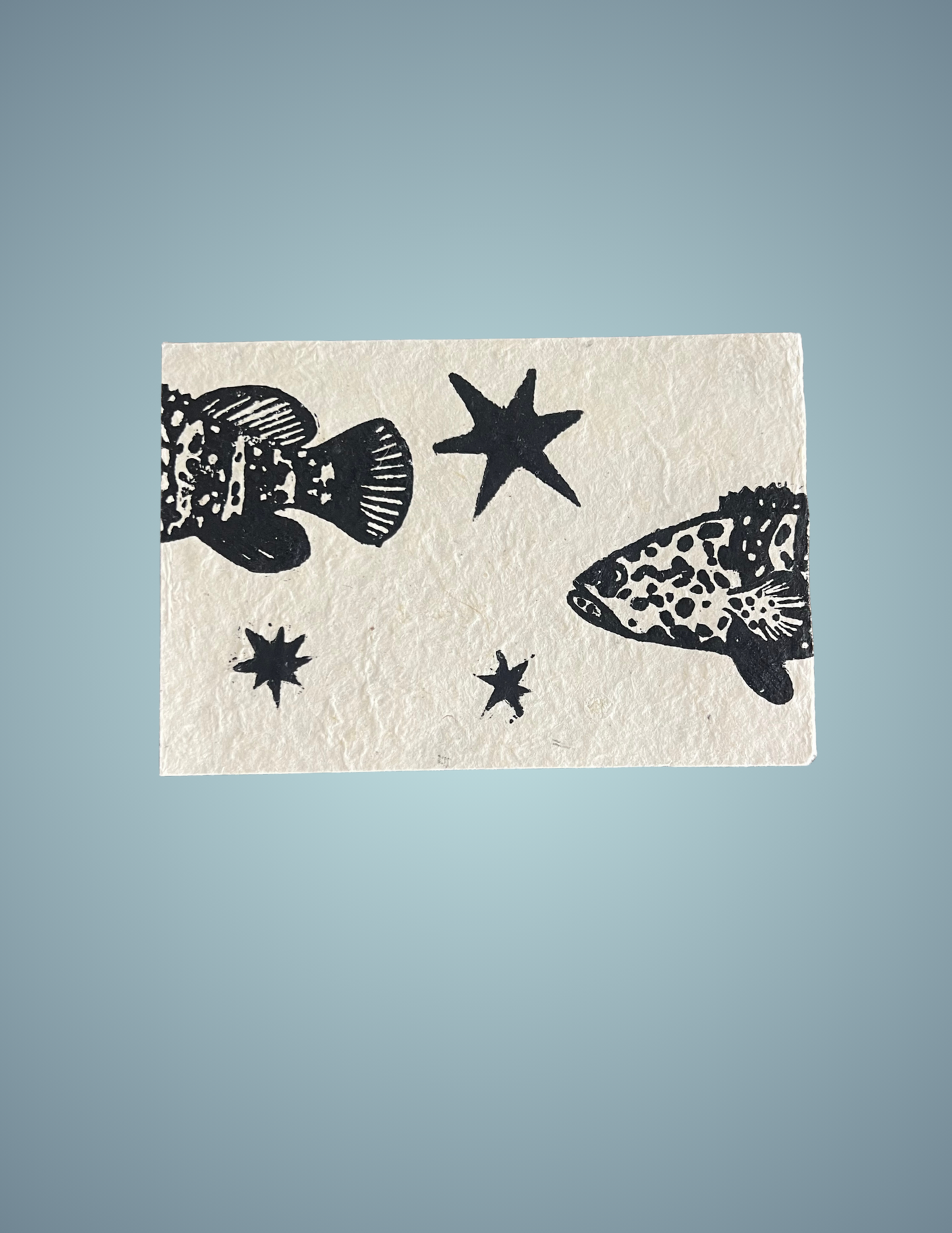 Linocut Print - Goliath Groupers