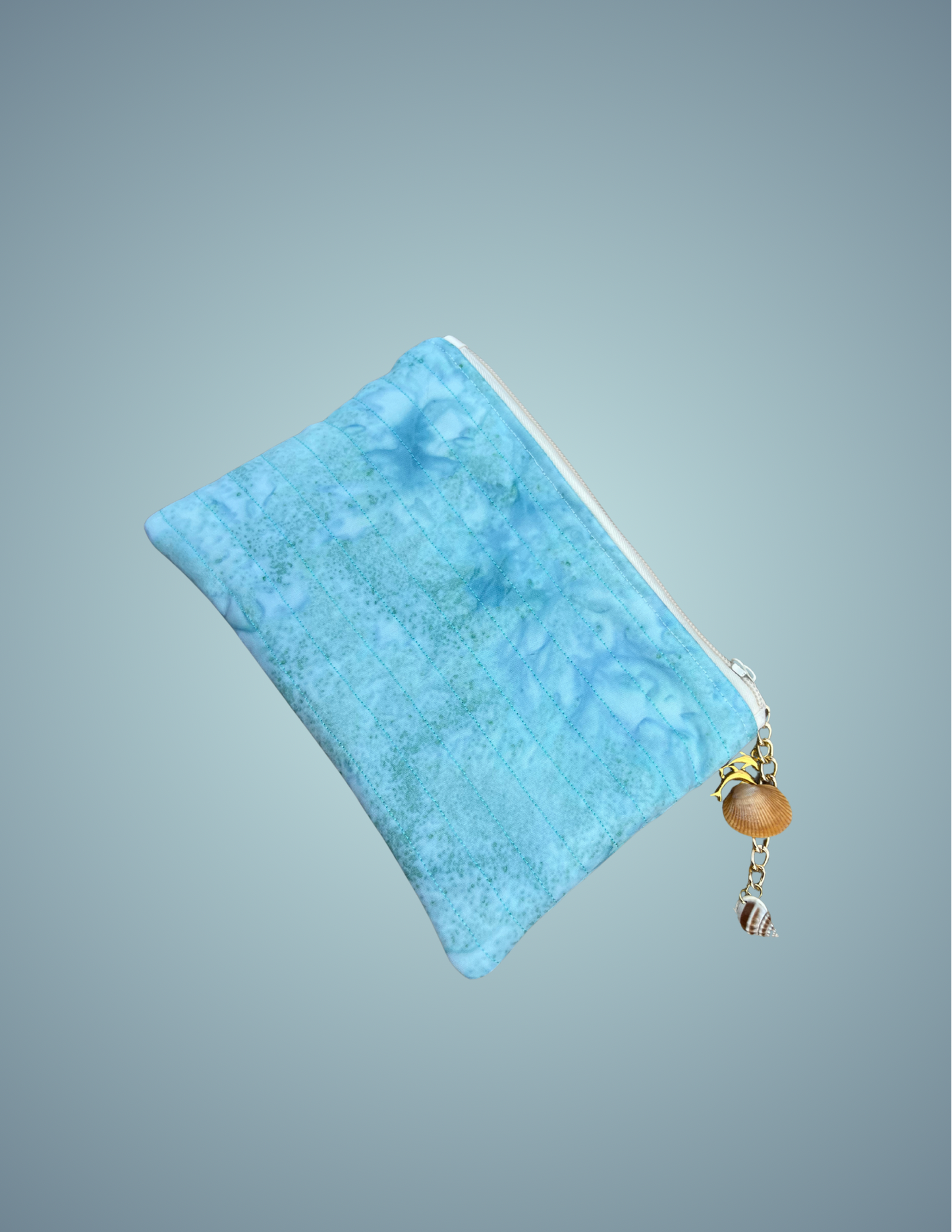 Tidal Wash - Medium Zip Pouch with Zip Charm
