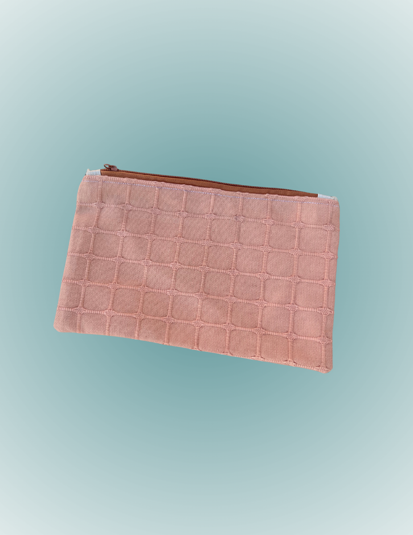 Sunset Scallop - Medium Wide Zip Pouch