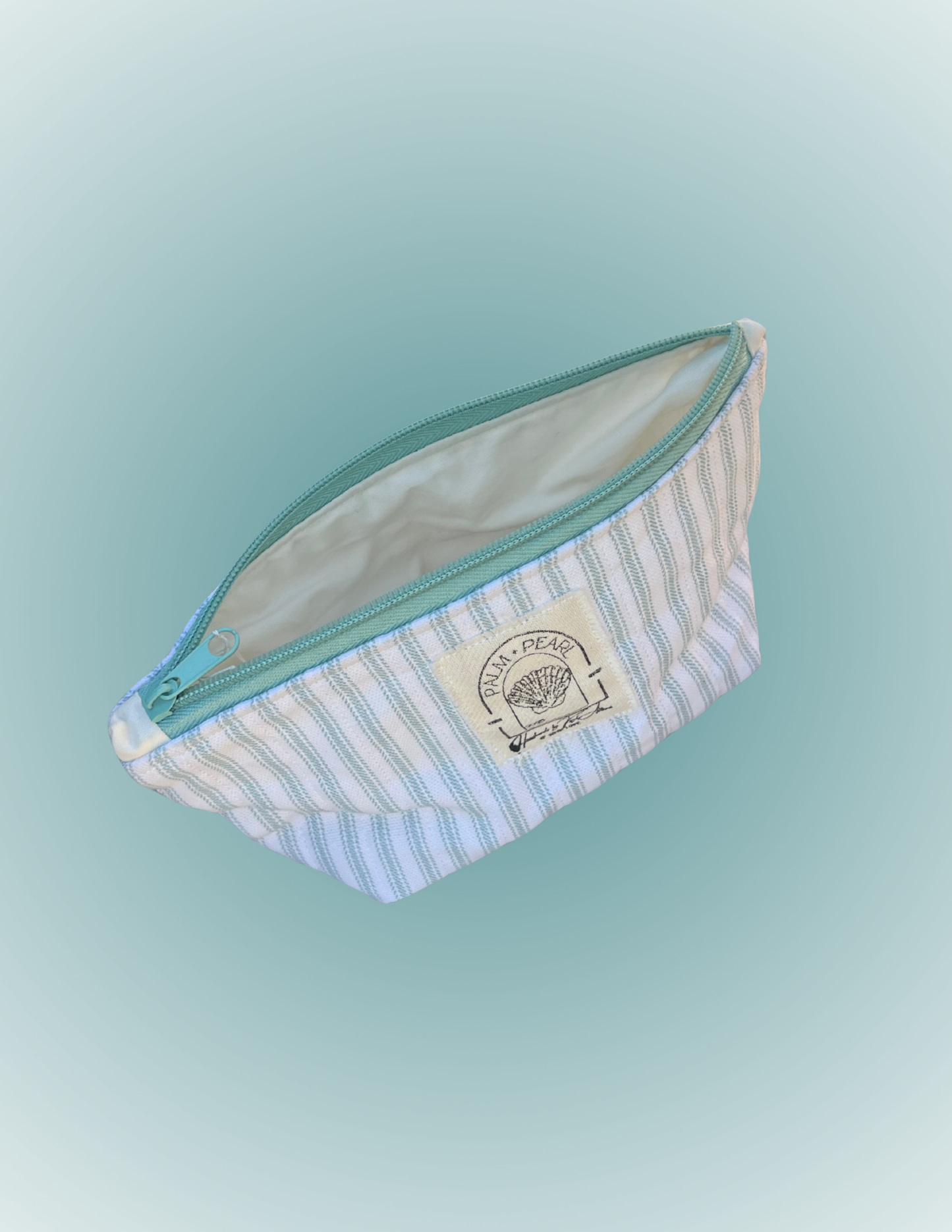 Aqua Mist - Medium Standing Zip Pouch