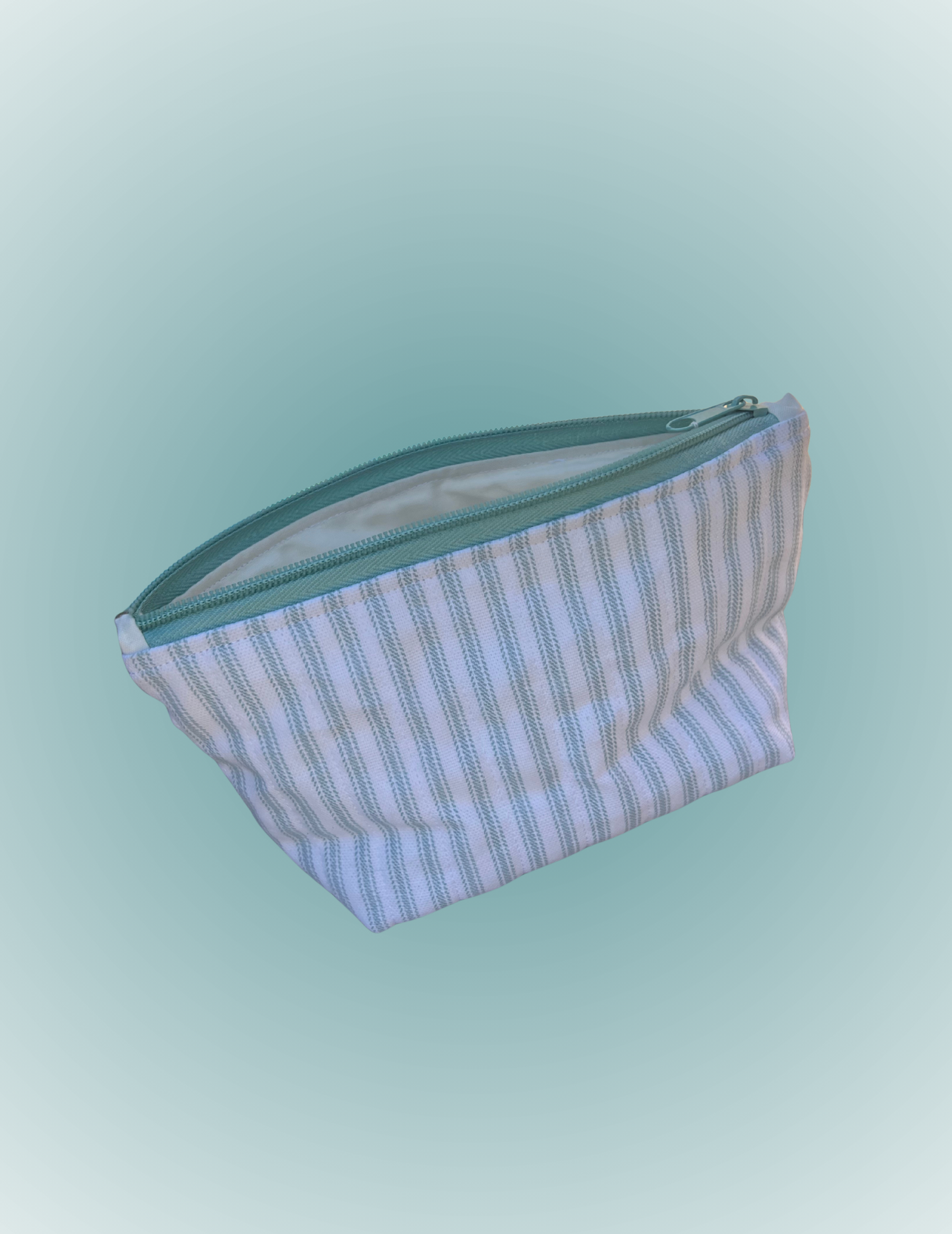 Aqua Mist - Medium Standing Zip Pouch