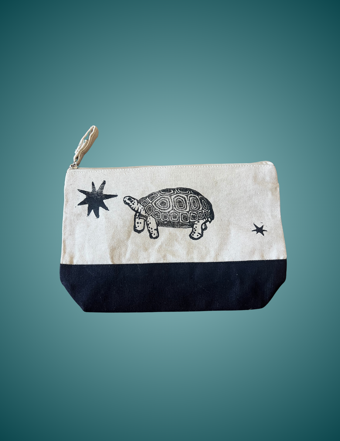 Hand Printed Gopher Tortoise - Standing Zip Pouch