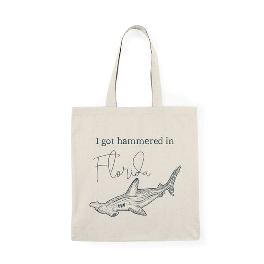Hammered in Florida  - Natural Tote Bag