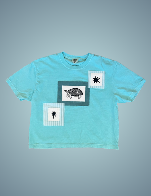 Linocut Printed T-Shirt - Gopher Tortoise