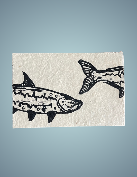 Linocut Print - Tarpon