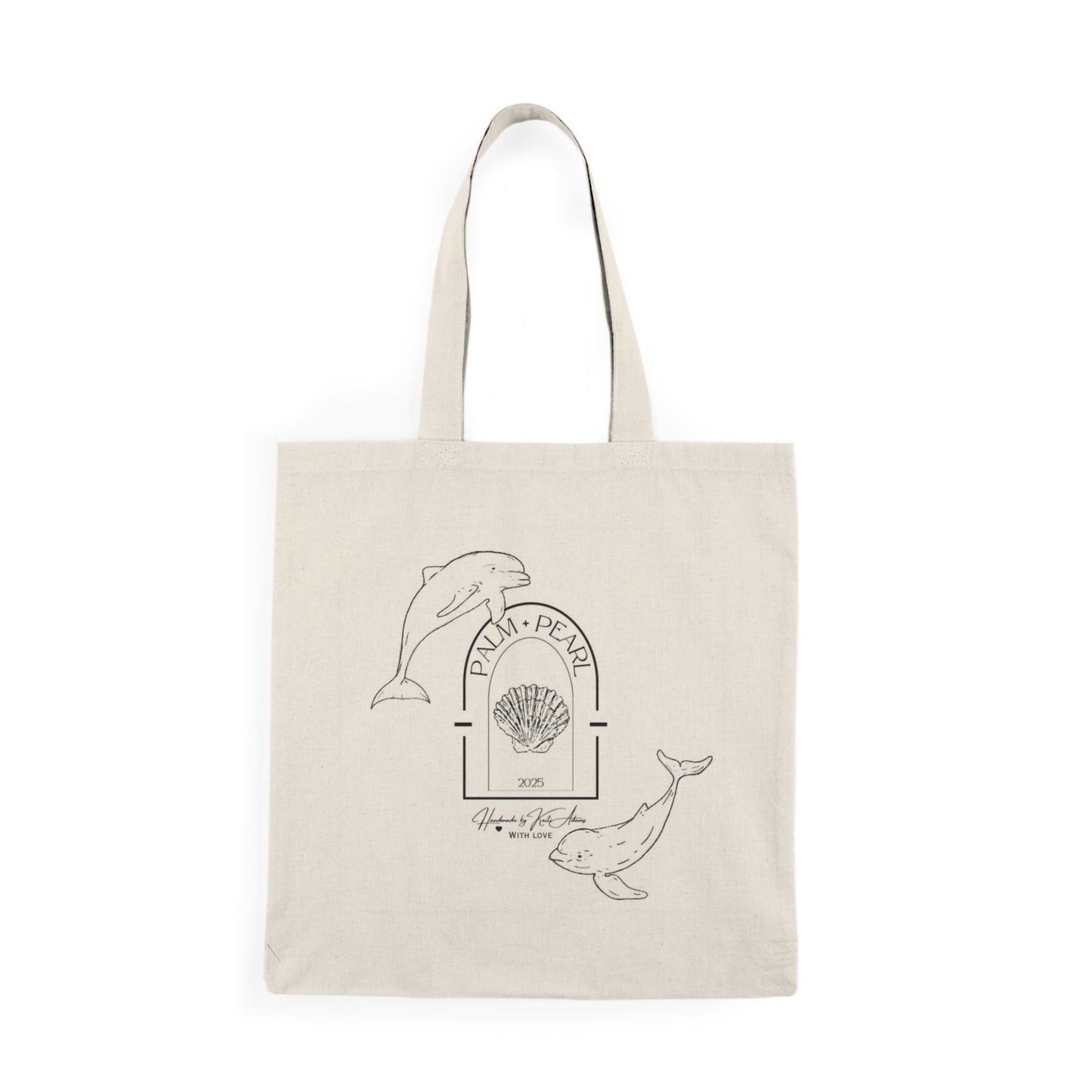 Dolphin - Natural Tote Bag