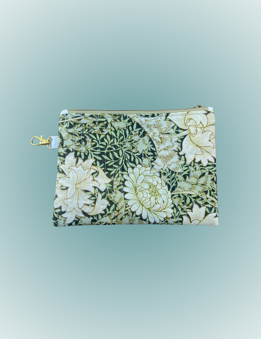 Coastal Chrysanthemum - Medium Zip Pouch