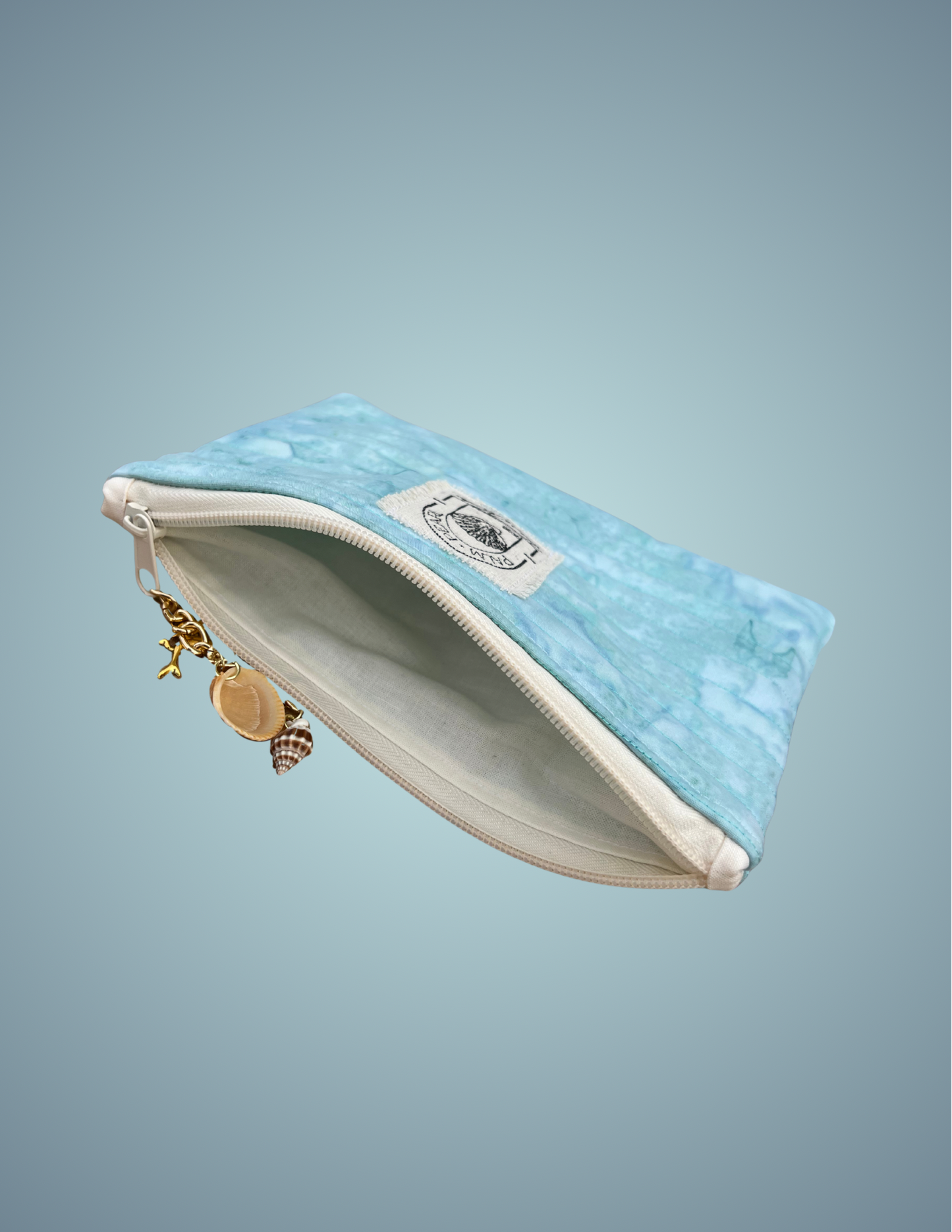 Tidal Wash - Medium Zip Pouch with Zip Charm
