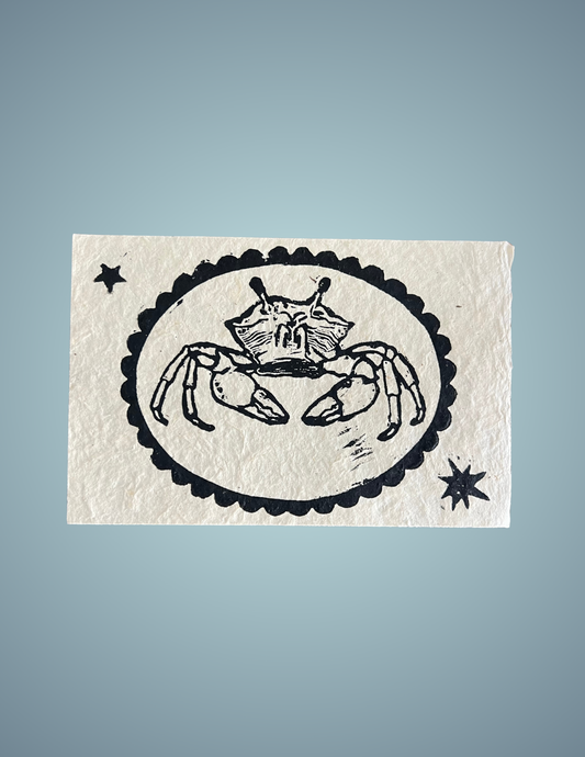 Linocut Print - Fiddler Crab
