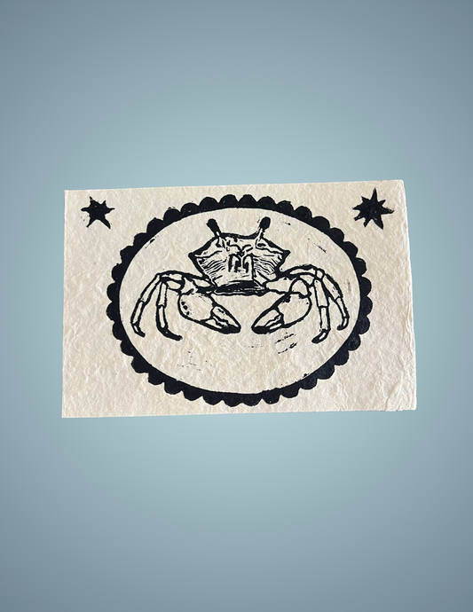 Linocut Print - Fiddler Crab