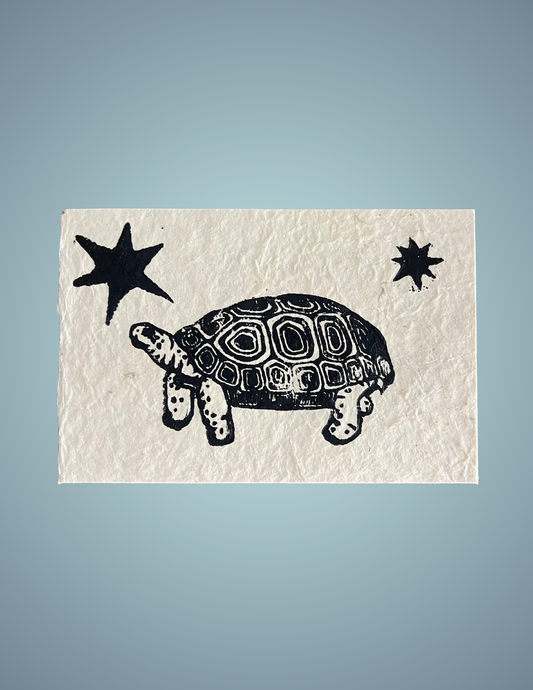 Linocut Print - Gopher Tortoise