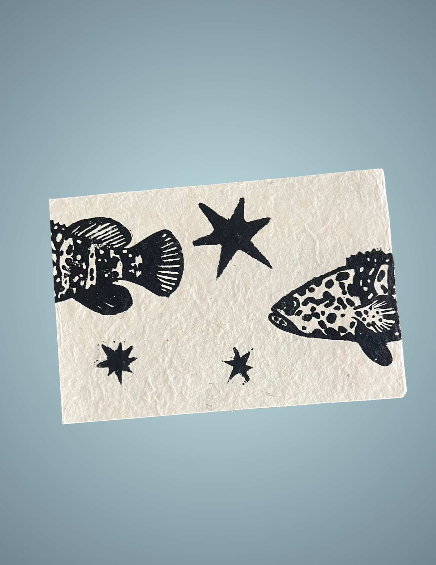 Linocut Print - Goliath Groupers