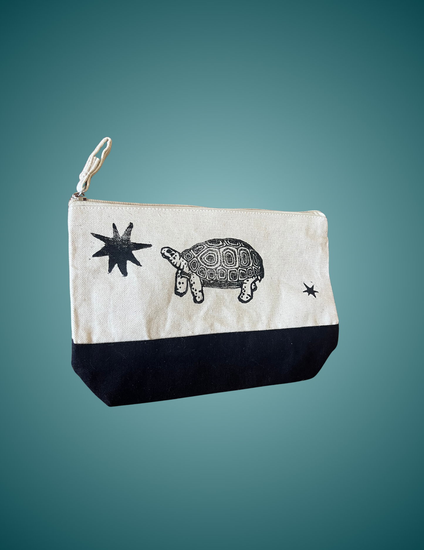 Hand Printed Gopher Tortoise - Standing Zip Pouch