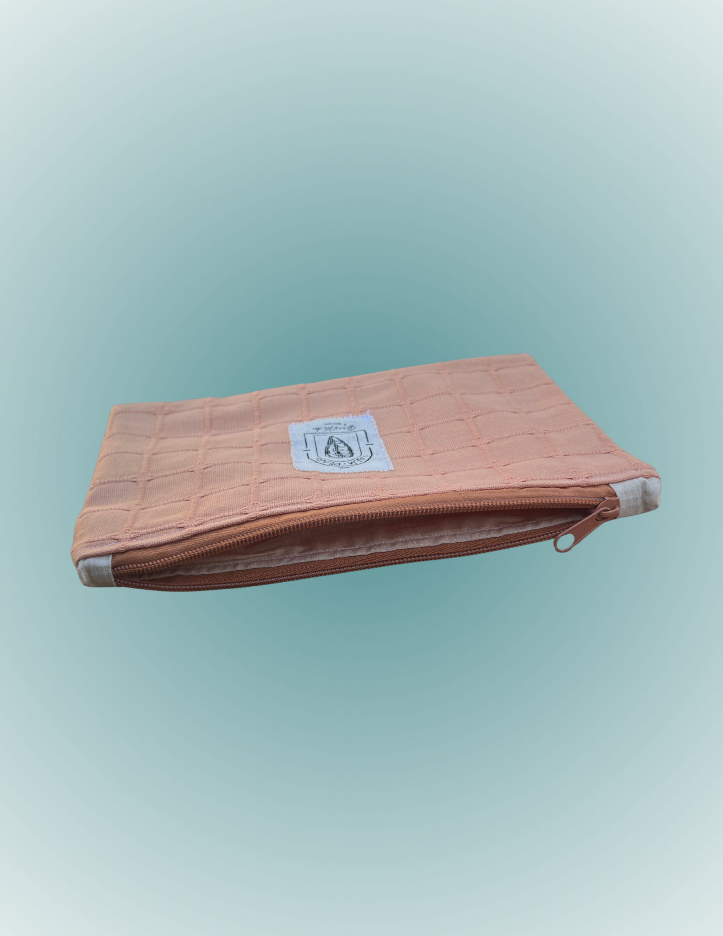 Sunset Scallop - Medium Wide Zip Pouch