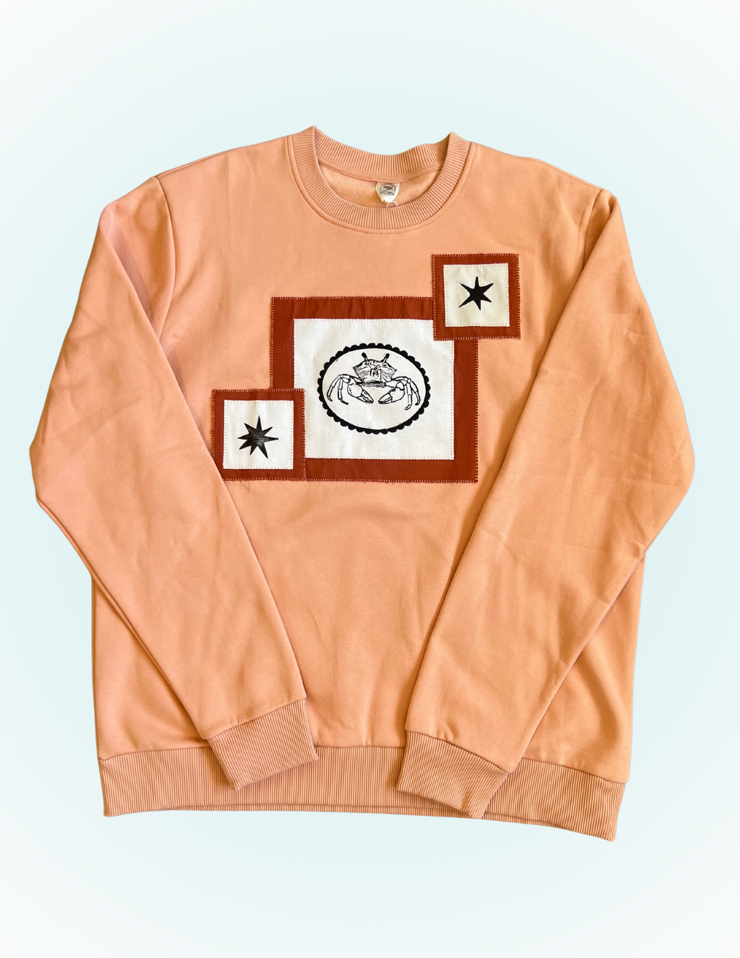 Linocut Patch Hoodie - Fiddler Crab