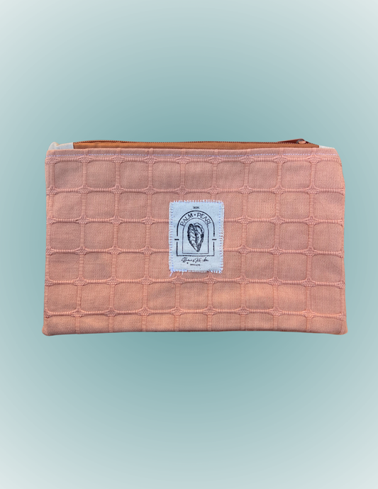 Sunset Scallop - Medium Wide Zip Pouch