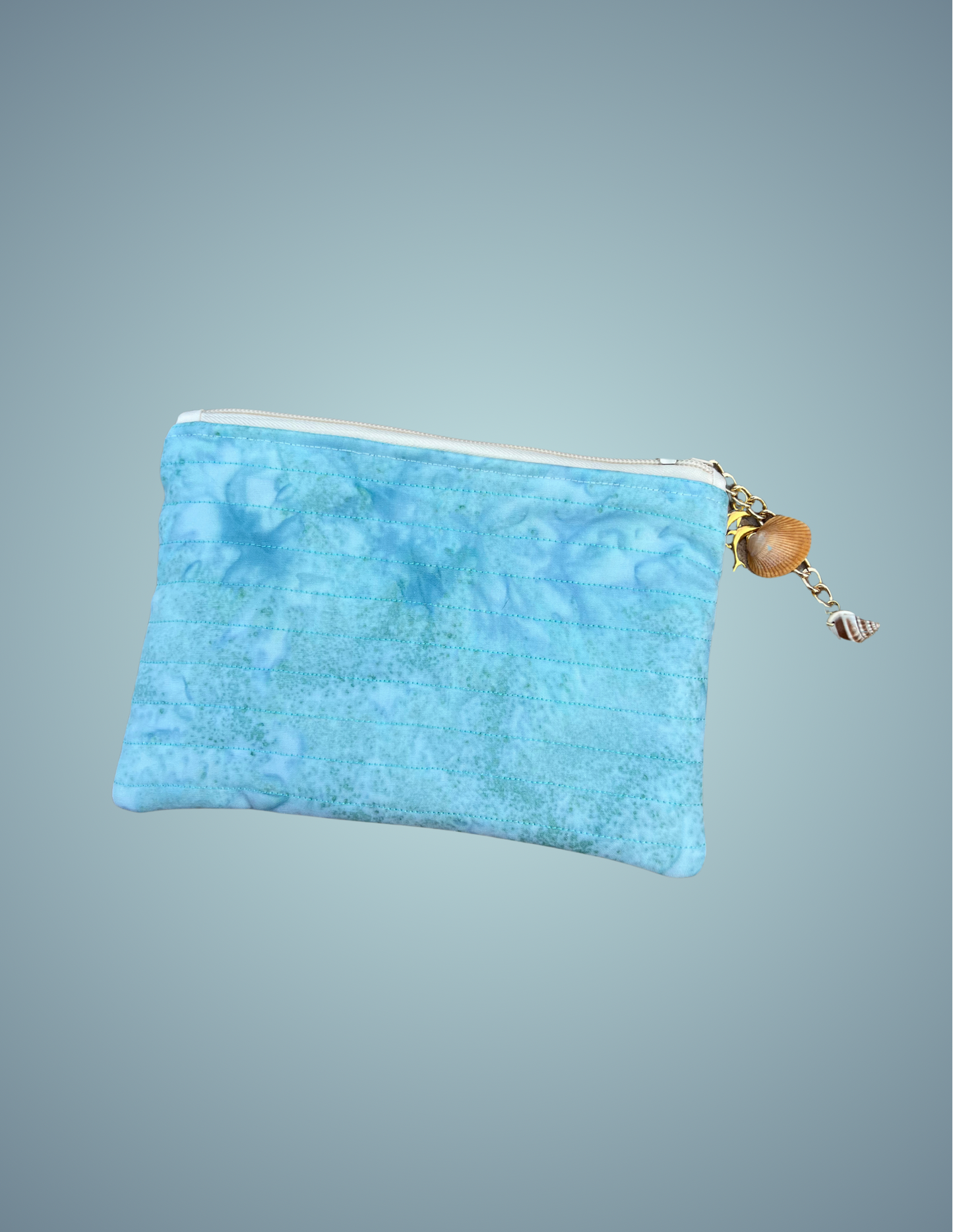 Tidal Wash - Medium Zip Pouch with Zip Charm