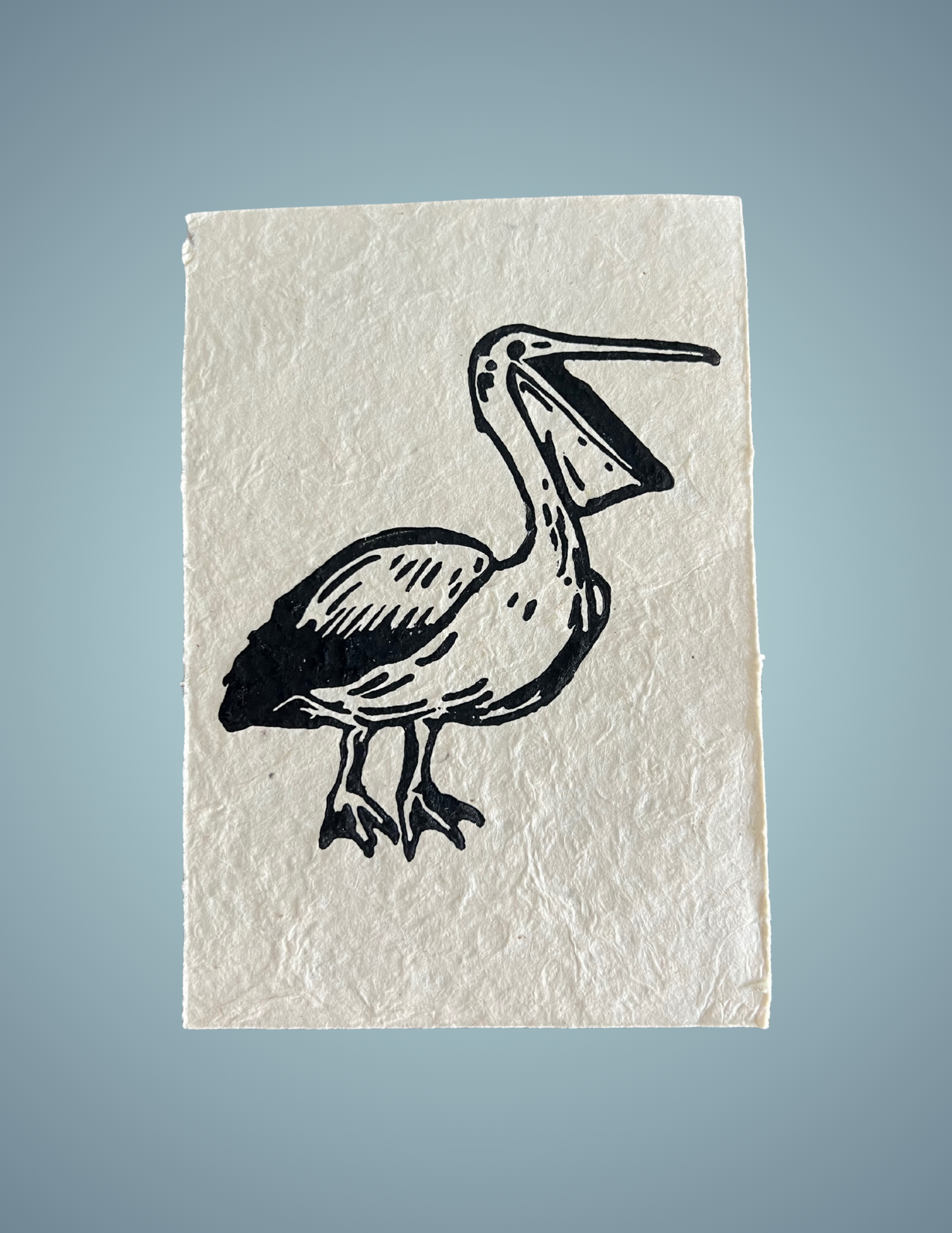 Linocut Print - Pelican