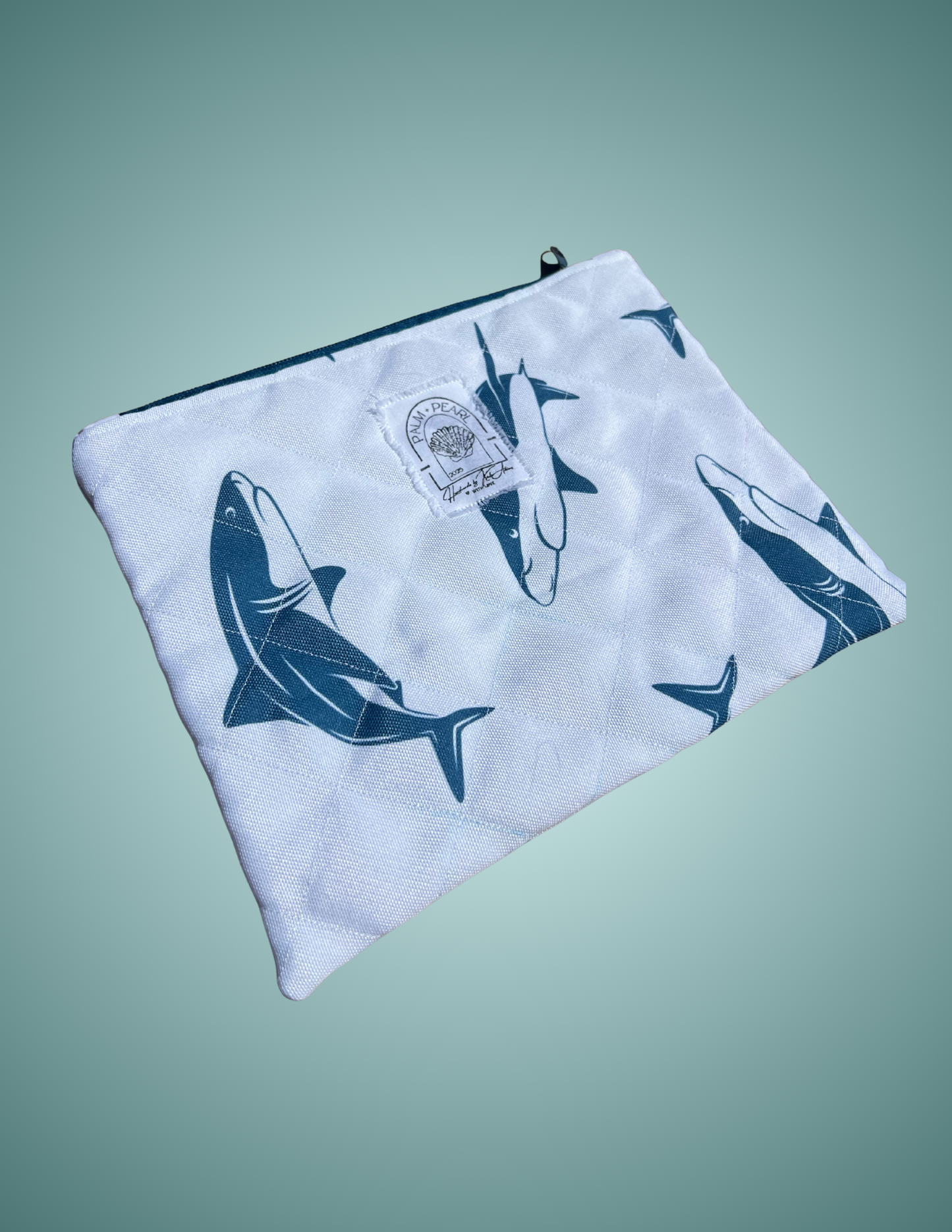 Sharky Shark - Large Zip Pouch