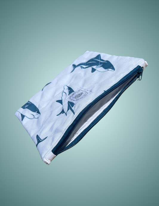Sharky Shark - Large Zip Pouch