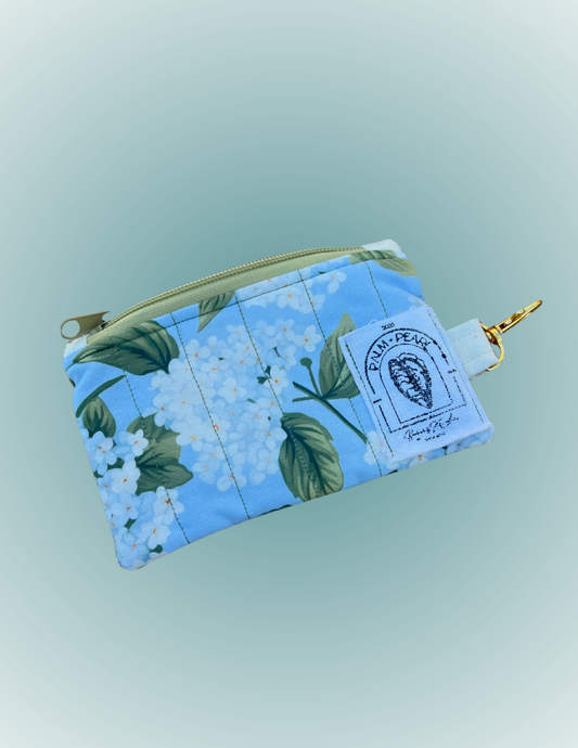 Hydrangea Breeze - Wallet Zip Pouch