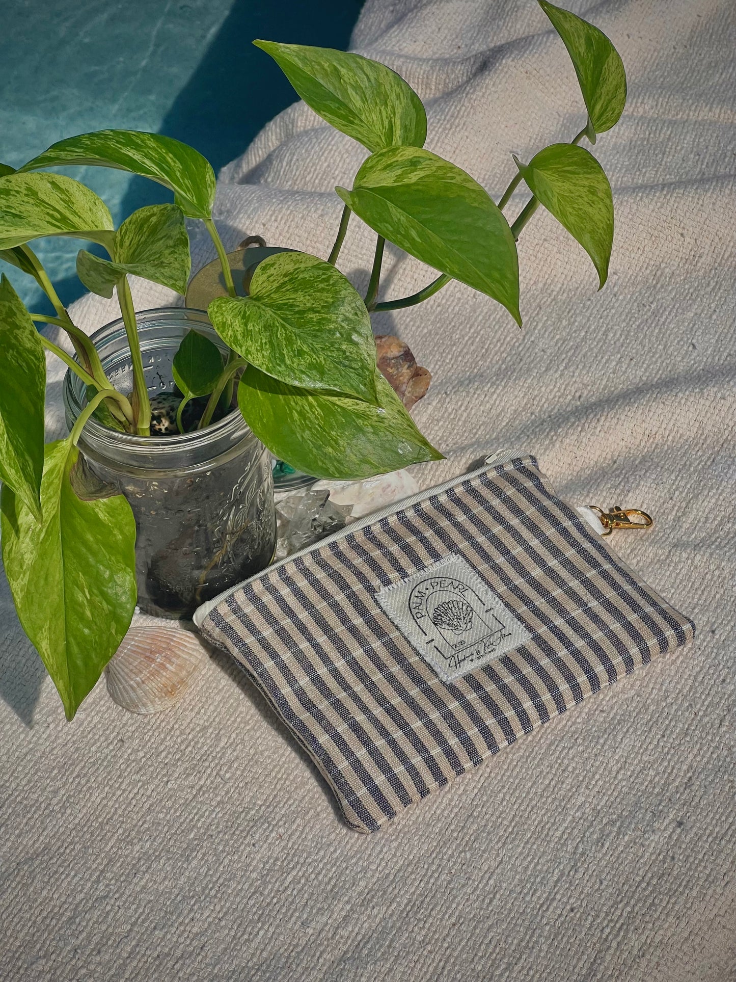 Harbor Plaid - Small Zip Pouch