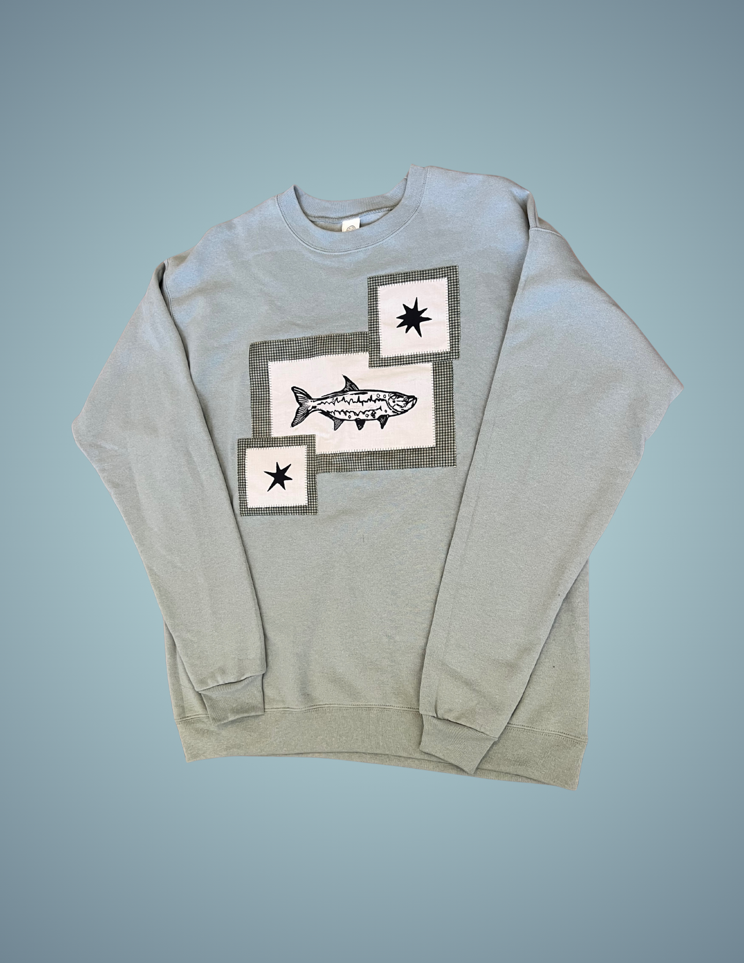 Linocut Patch Hoodie - Tarpon