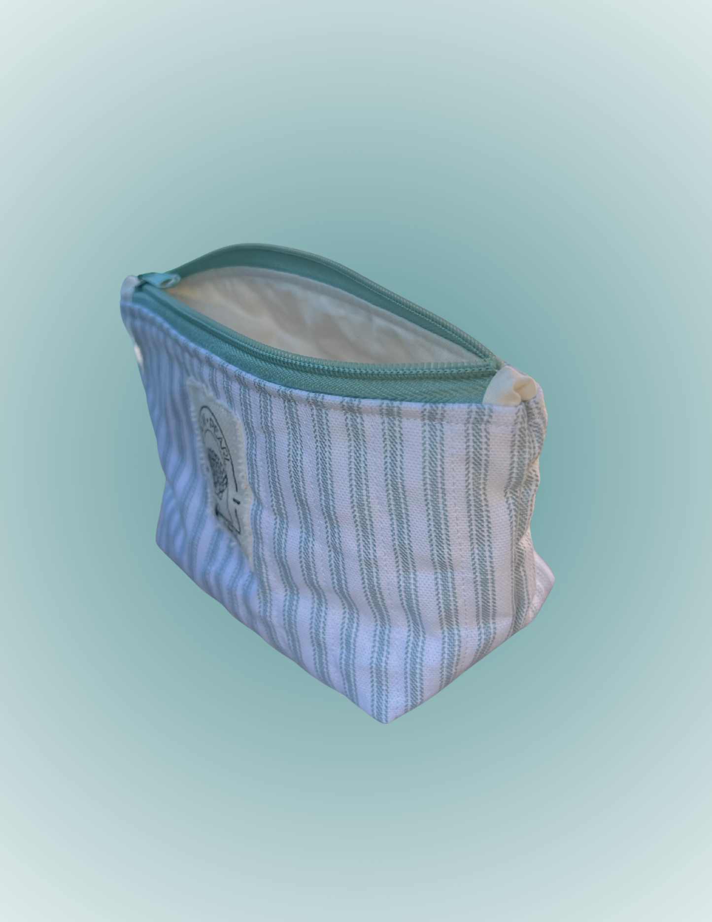 Aqua Mist - Medium Standing Zip Pouch