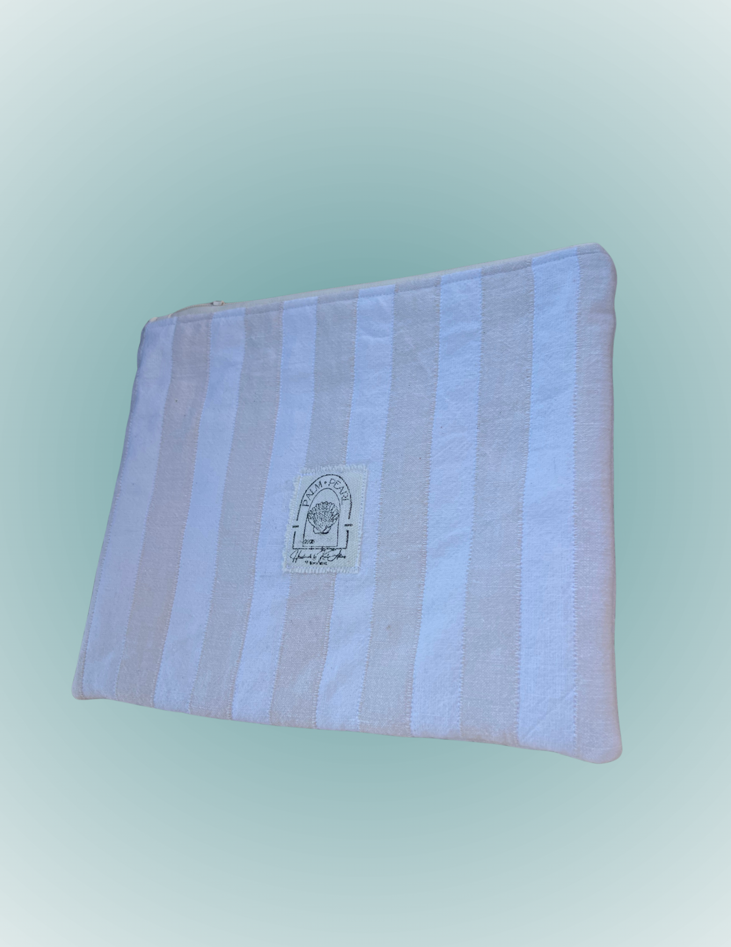 Sun, Sand, and Stripes - Large Zip Pouch