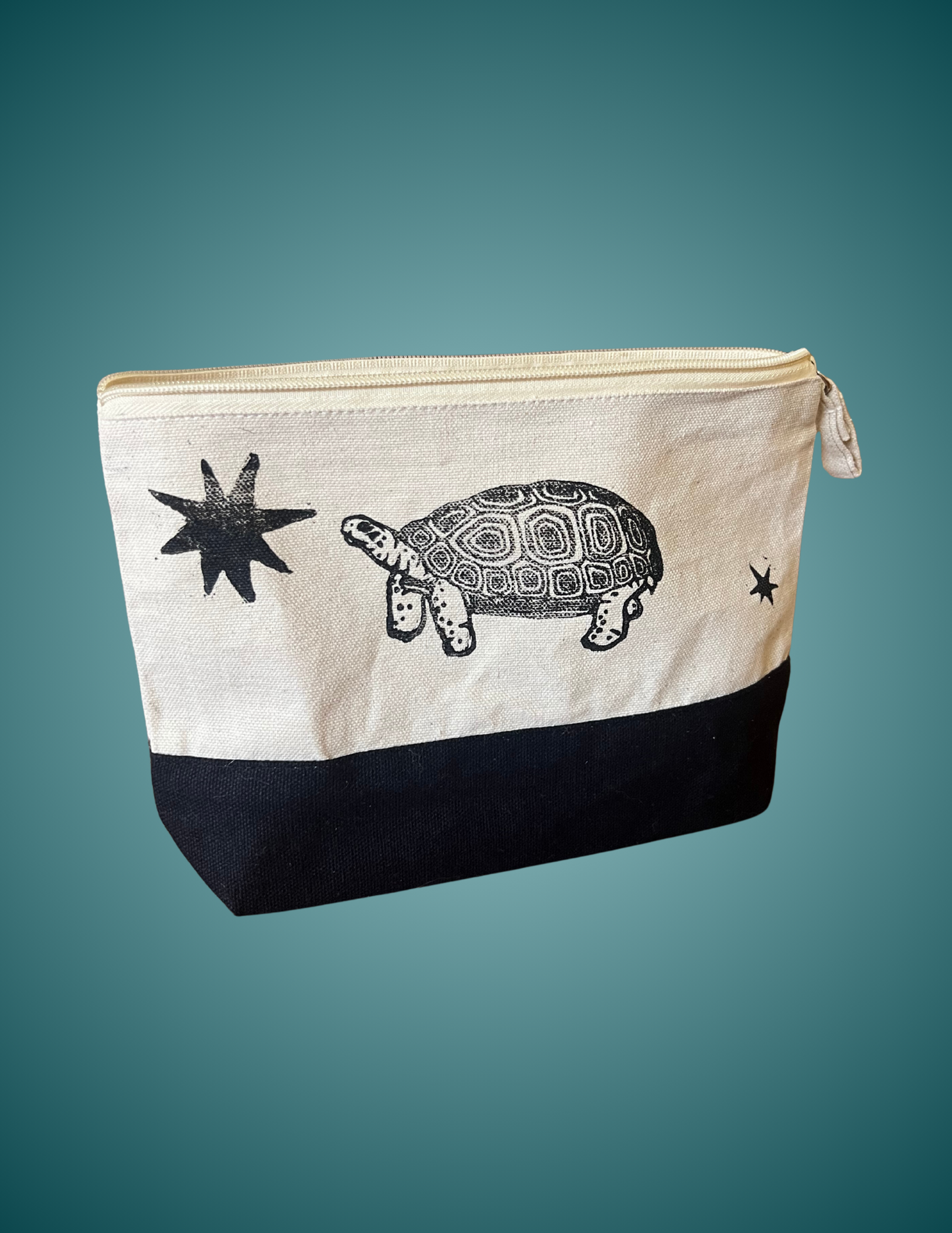 Hand Printed Gopher Tortoise - Standing Zip Pouch