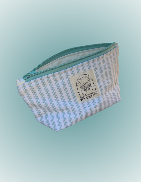 Aqua Mist - Medium Standing Zip Pouch