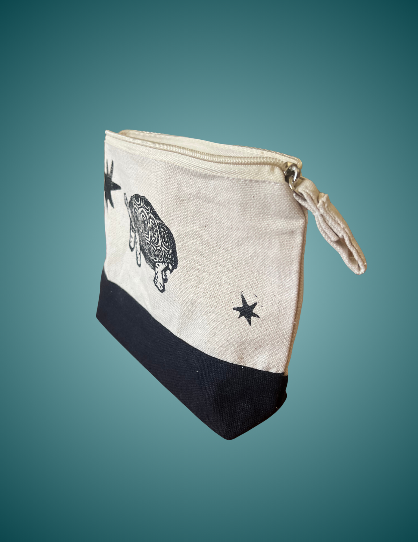 Hand Printed Gopher Tortoise - Standing Zip Pouch