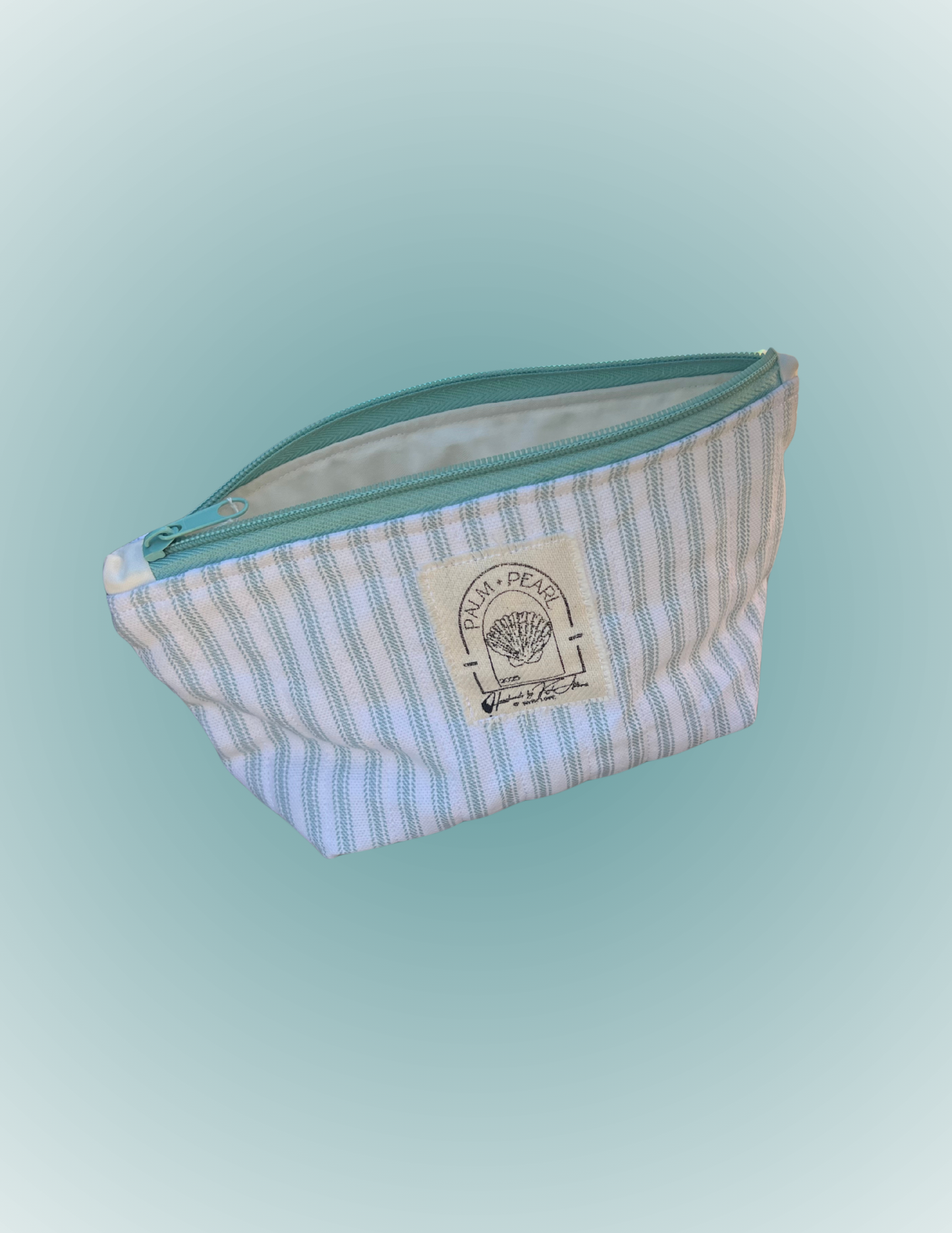 Aqua Mist - Medium Standing Zip Pouch