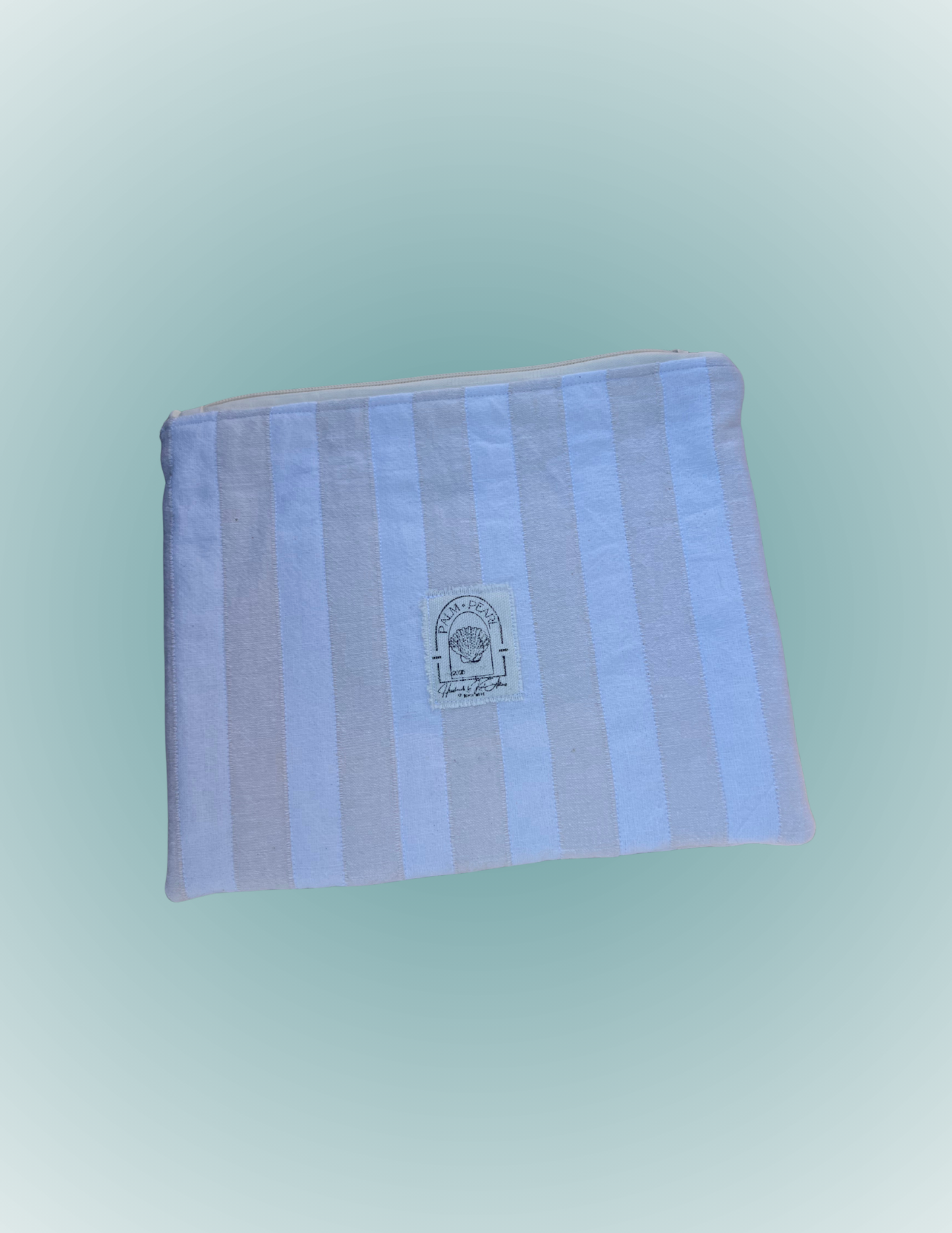 Sun, Sand, and Stripes - Large Zip Pouch