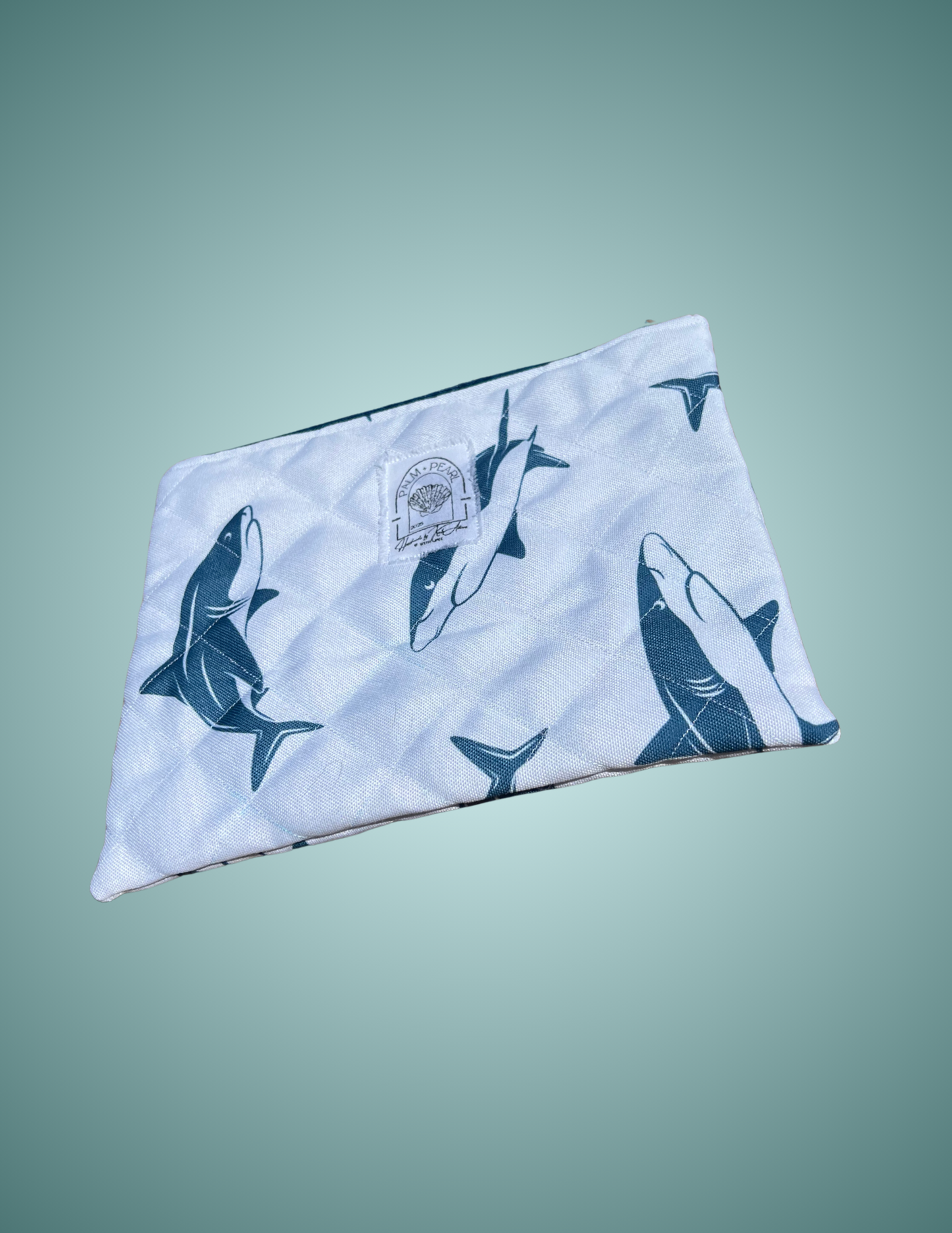 Sharky Shark - Large Zip Pouch