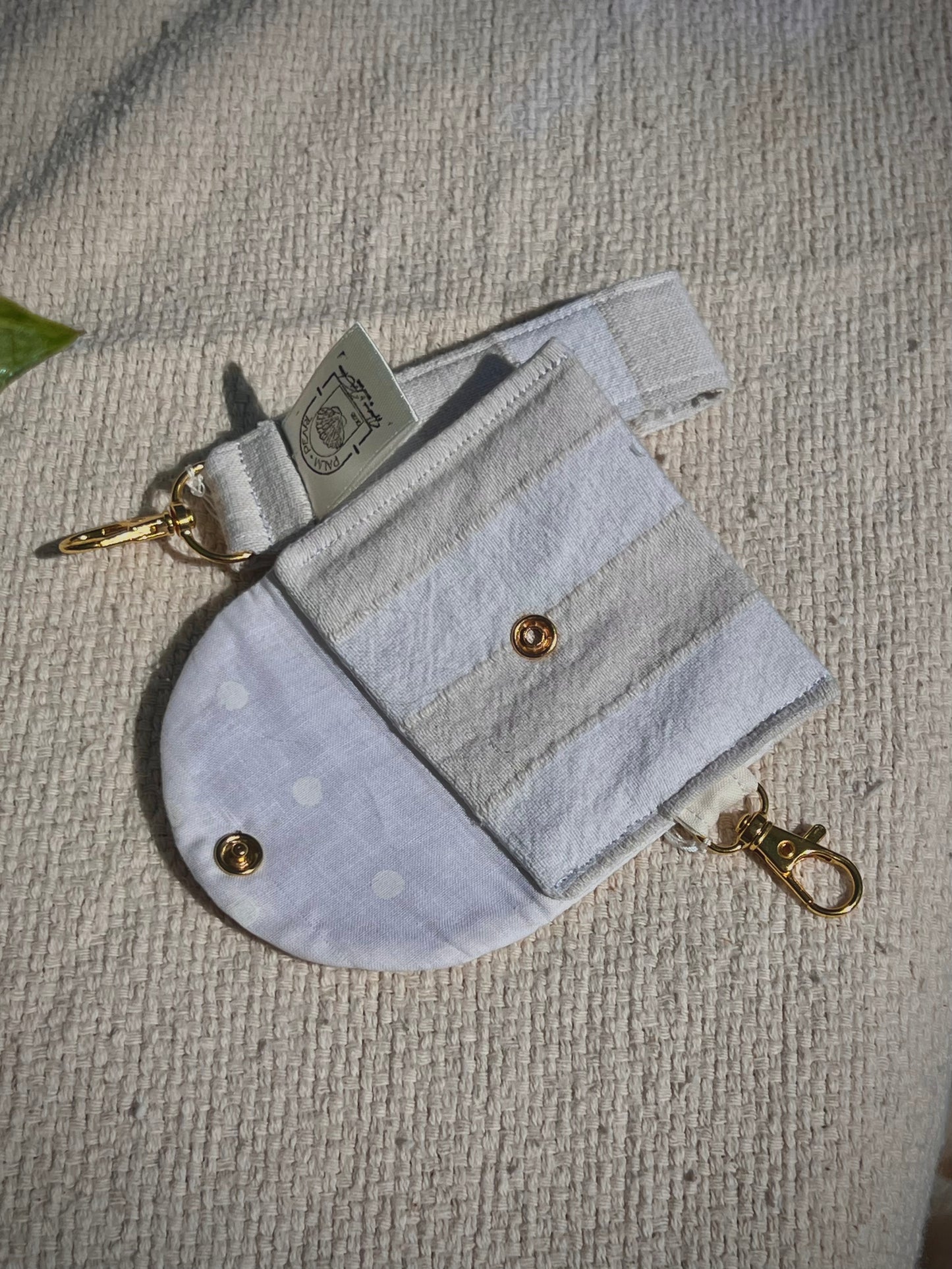 Sun, Sand, and Stripes - Wristlet Keychain