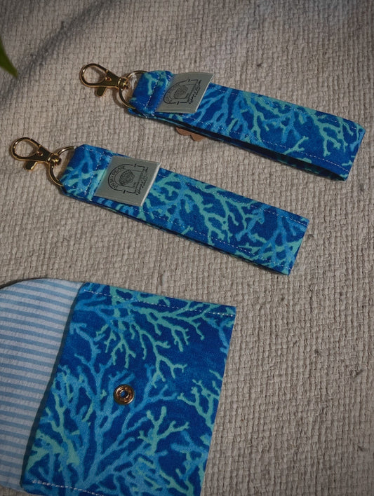 Coral Coast - Wristlet Keychain